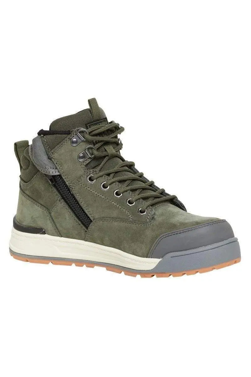 Hard Yakka 3056 Olive Lace Zip Work Boot Y60203 Metro Workwear.